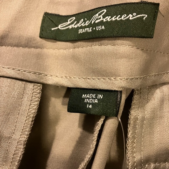 Eddie Bauer Blakely Fit khaki pants sz 14 - Picture 5 of 6